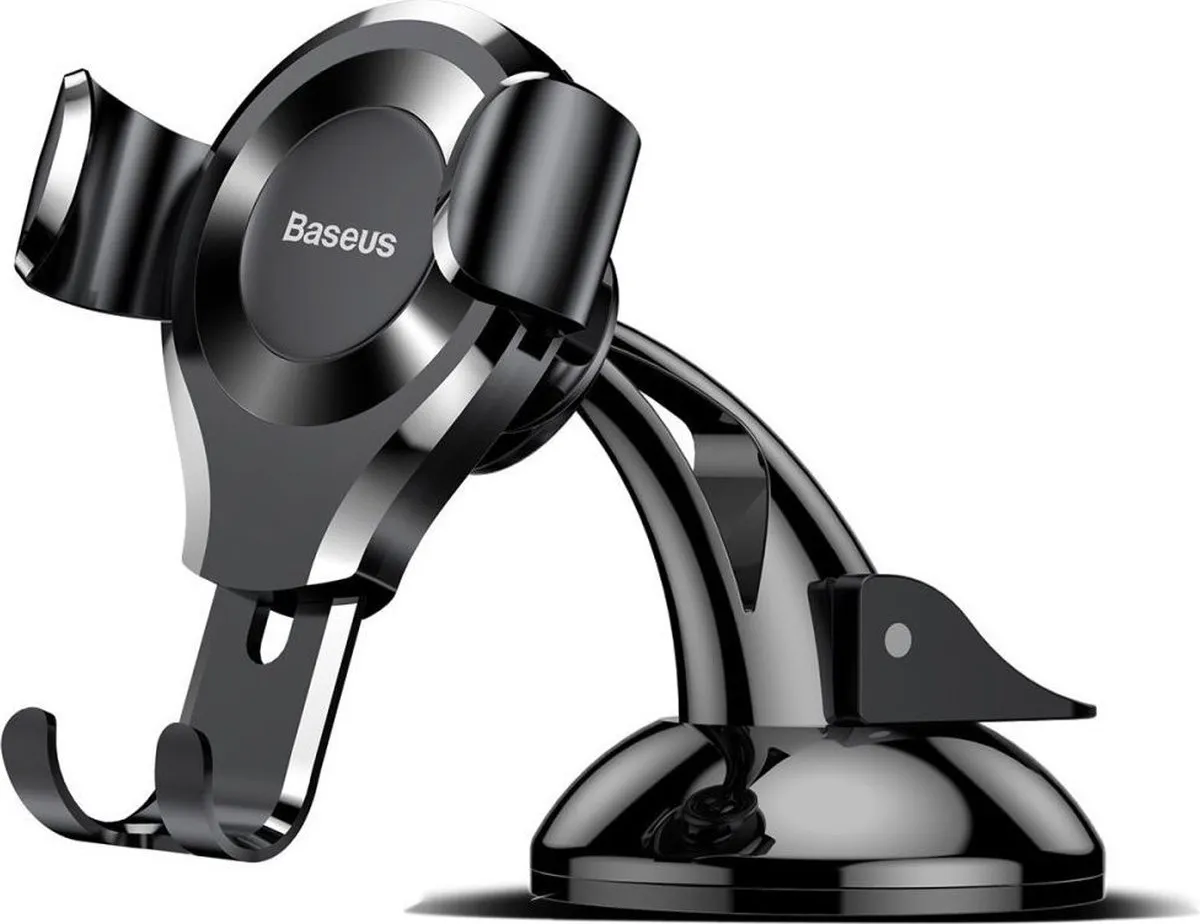 Baseus Osculum Type Gravity Car Mount Zwart - Universeel 8" - MPN 6953156268760