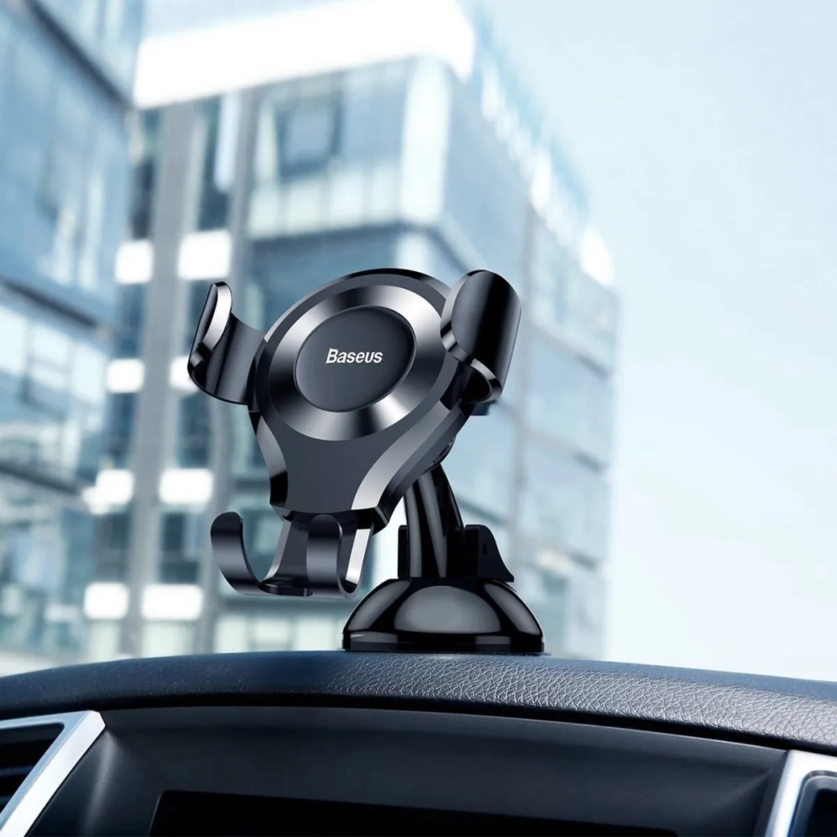 Baseus Osculum Type Gravity Car Mount Zwart - Universeel 8" - MPN 6953156268760