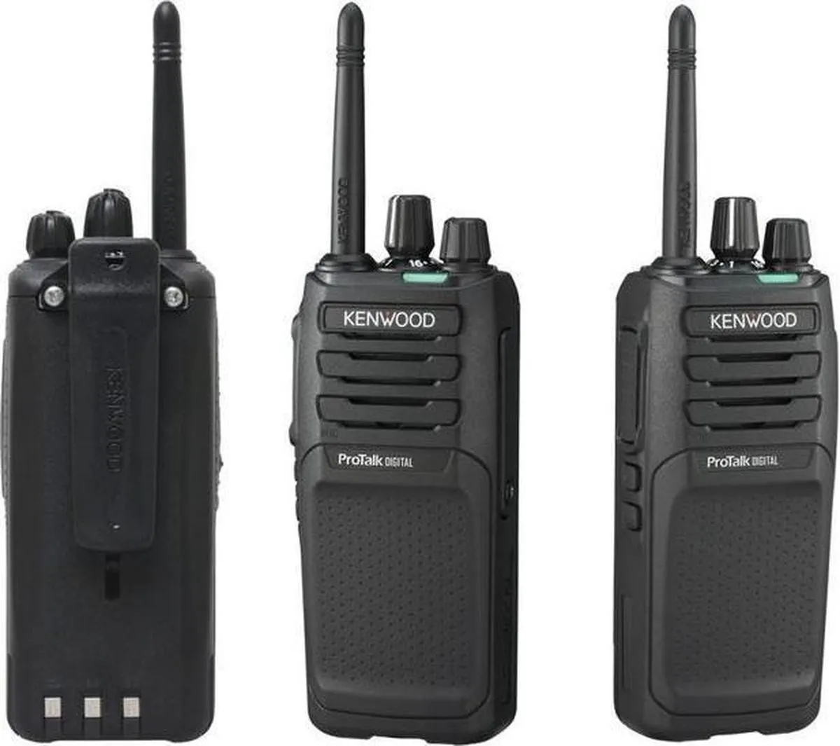 Kenwood TK-3701D Set 6 Digitale Portofoons - 48 Kanalen - Zwart