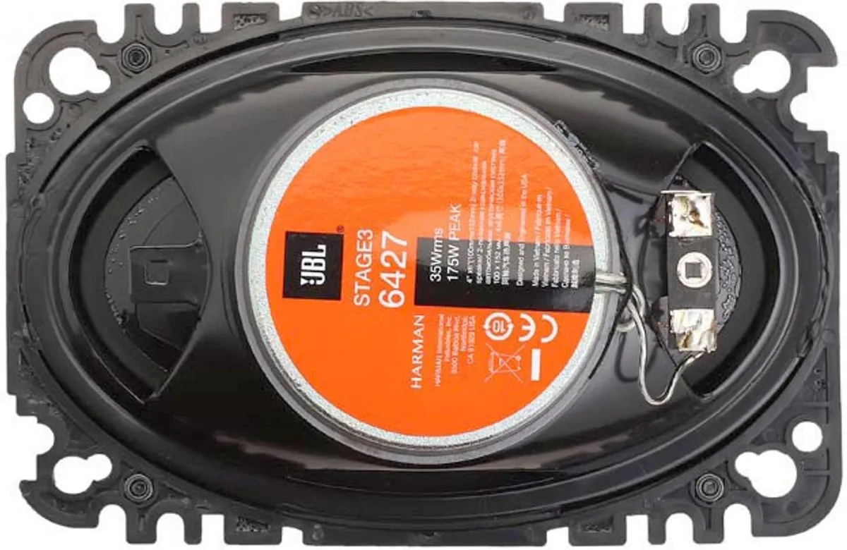 JBL Stage3 6427 Autospeakers 175W - 2-delig - Zwart - afbeelding 6 van 6
