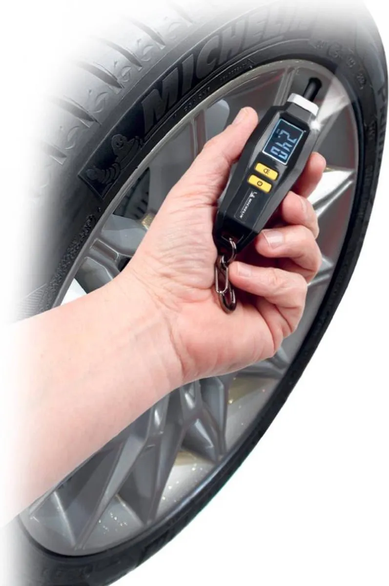 Michelin Digitaal Bandenspanningsmeter 0,05-7 bar - Zwart