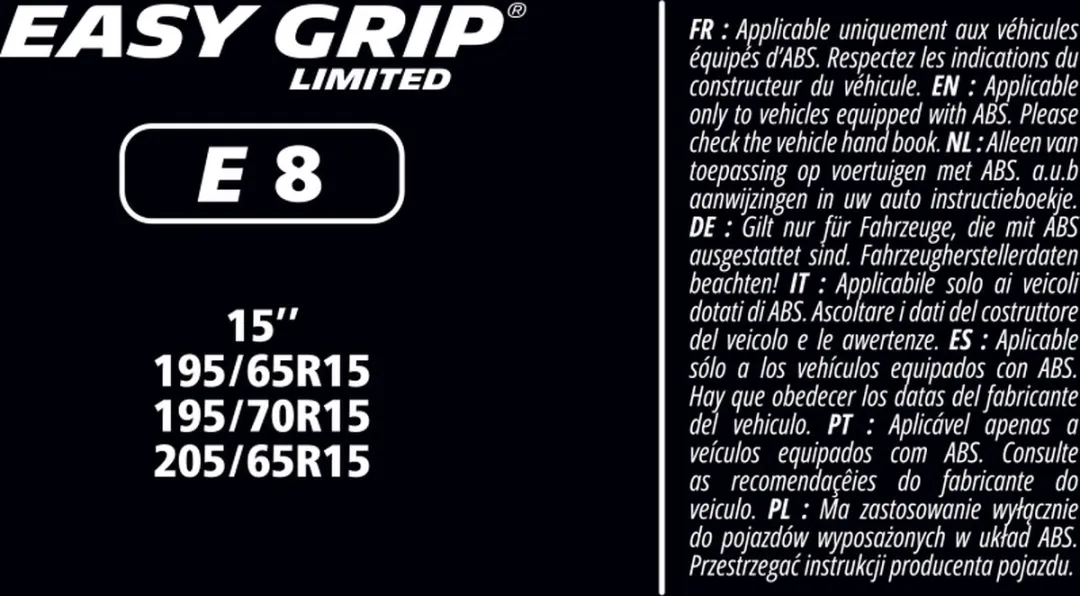 Michelin Easy Grip EG-E8 Sneeuwkettingen - 195/65-70R15