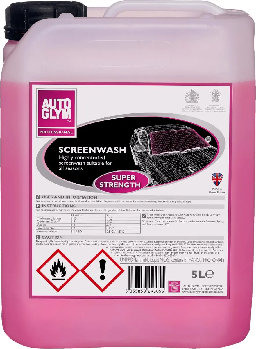 Autoglym Ruitensproeiervloeistof 5L