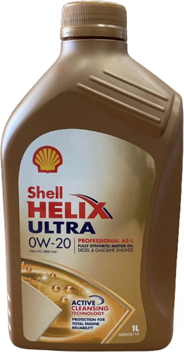 Shell Helix Ultra Professional AS-L 0W20 Motorolie 1L
