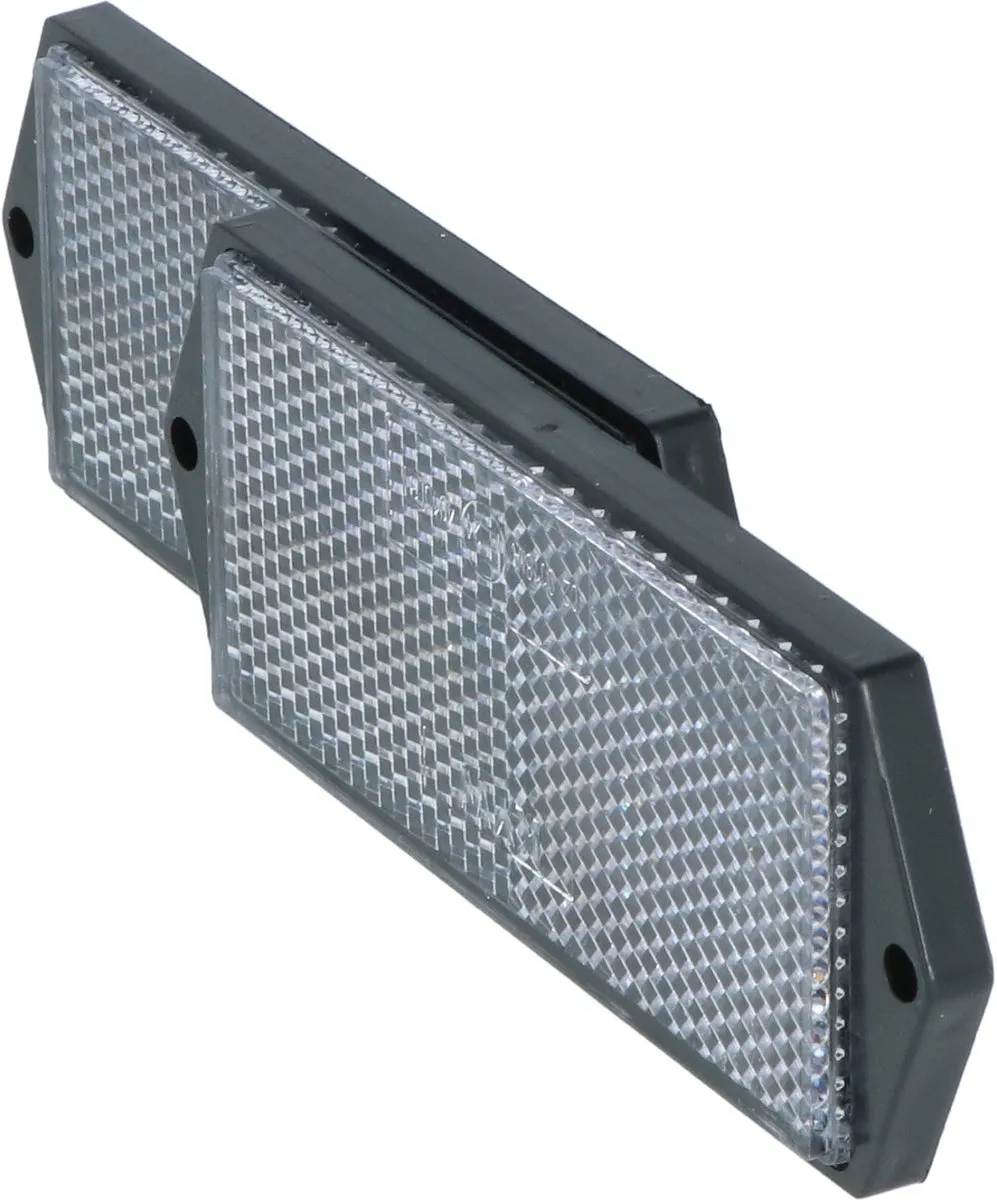 Carpoint Reflector Wit 104x40mm - 2 Stuks
