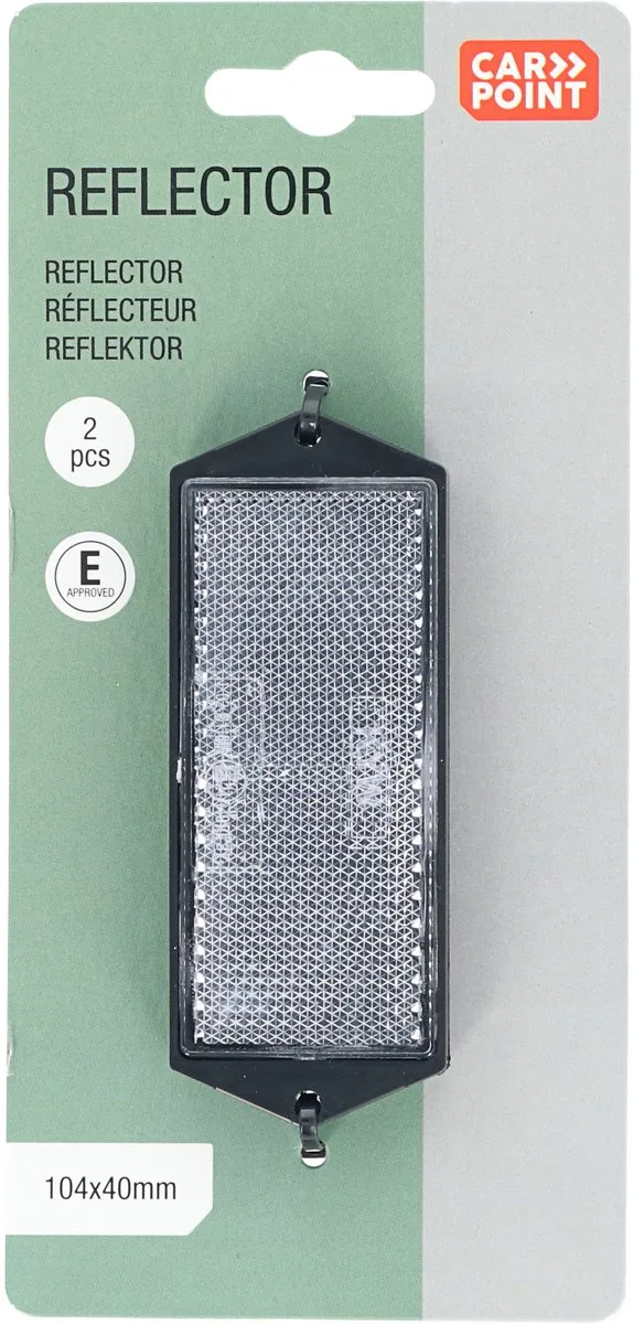 Carpoint Reflector Wit 104x40mm - 2 Stuks - afbeelding 6 van 6