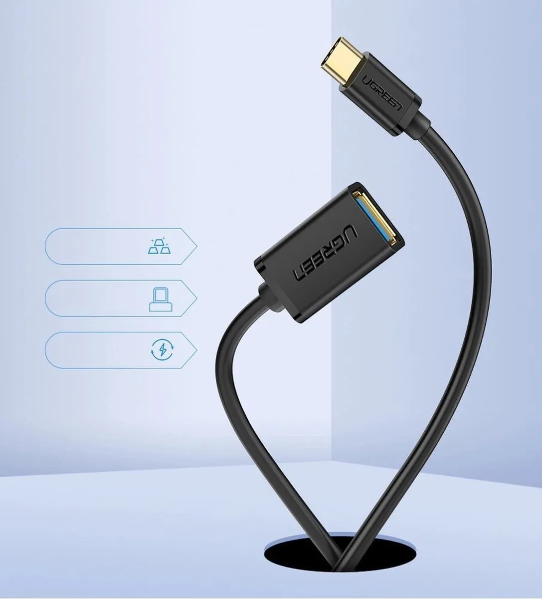UGREEN USB 3.0 naar USB-C OTG-adapter
