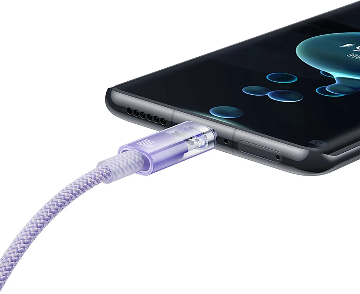 Baseus USB-A Kabel 100W 1m - Paars