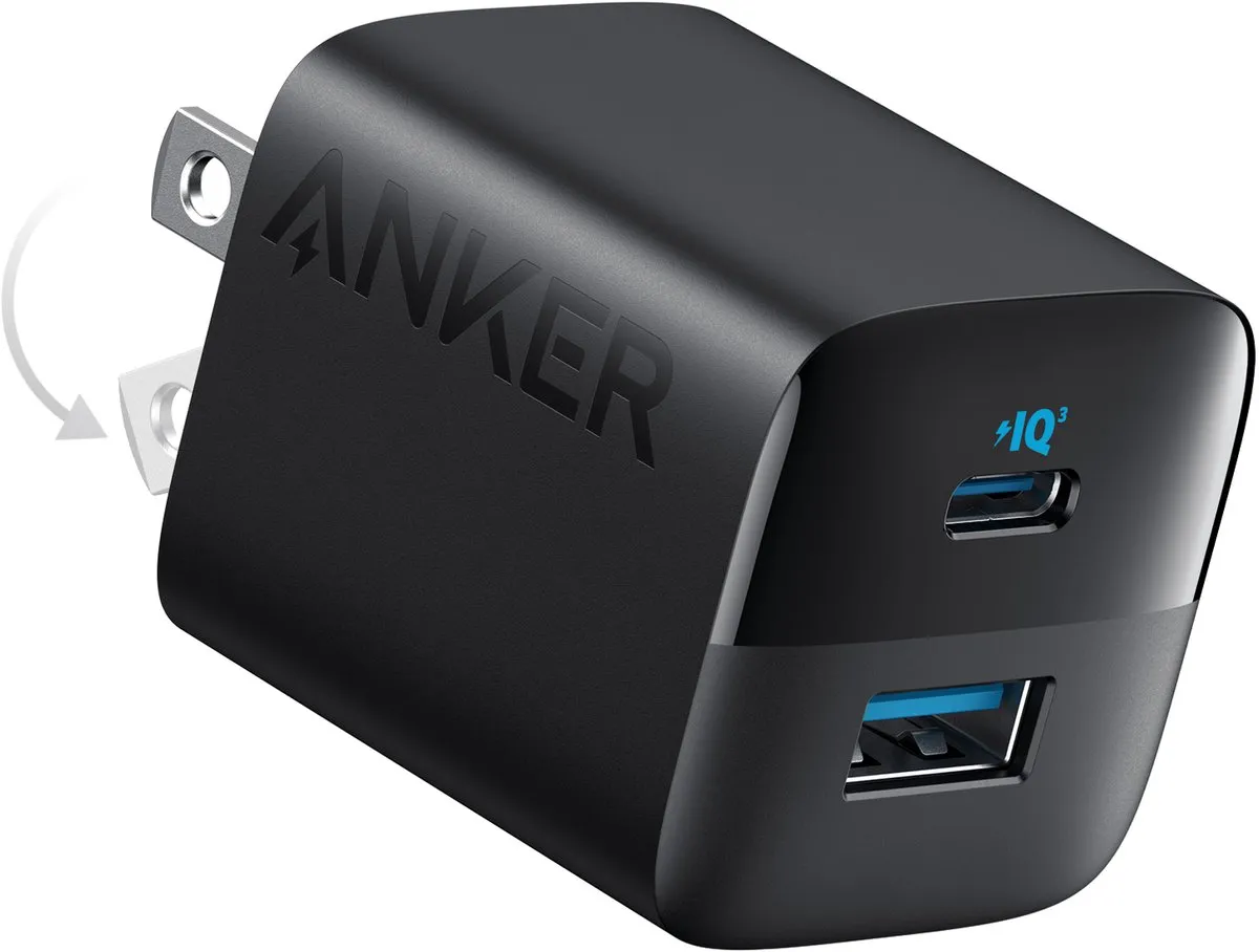 Anker 323 A2331G11 USB-C Oplader 33W - 2 Poorten - Zwart