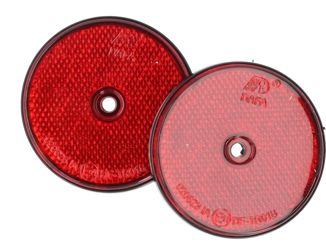Carpoint Reflectoren Rond 70mm - Rood - 2 Stuks