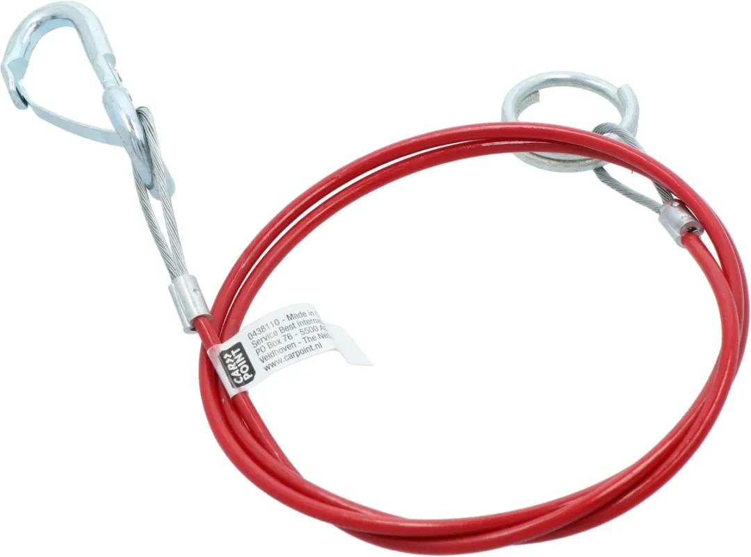 Carpoint Breekkabel Oplooprem 110cm - Rood