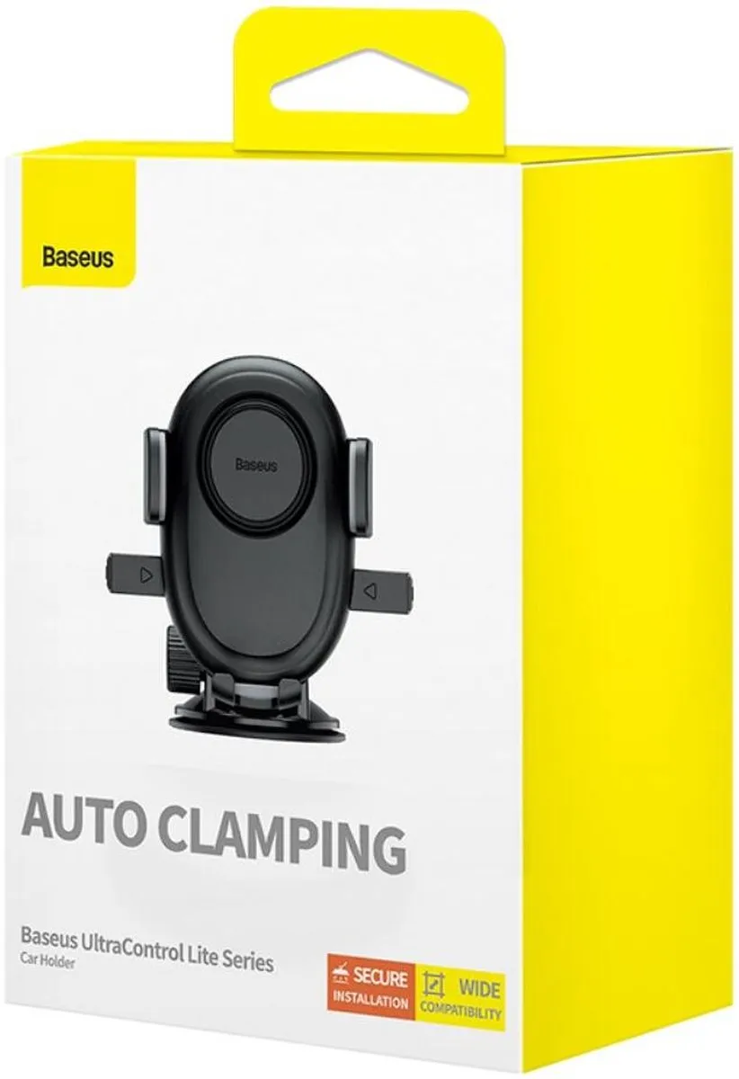 Baseus UltraControl Telefoonhouder Zuignap - Universeel 5.7-7.2" - Zwart