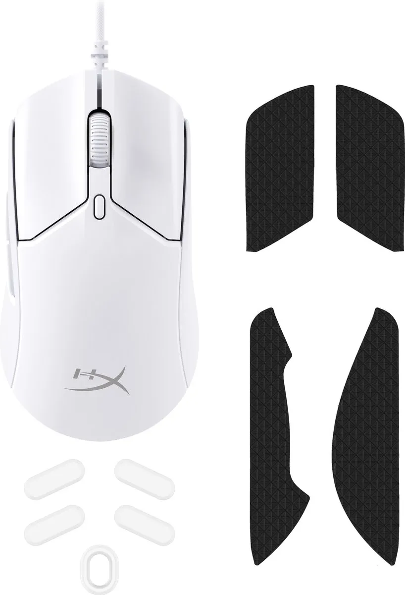 HyperX Pulsefire Haste 2 Gaming Muis - Wit - afbeelding 6 van 6