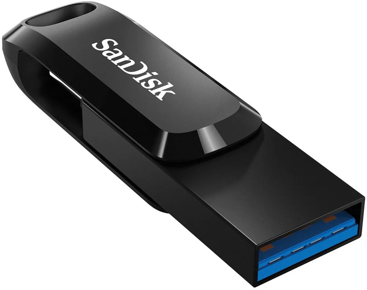 SanDisk Ultra Dual Drive Go SDDDC3-256G-G46 256GB - Micro - Zwart
