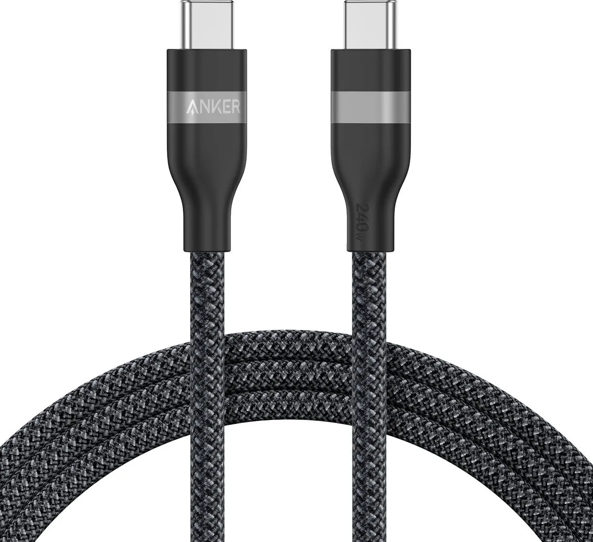 Anker USB-C naar USB-C Kabel, 1.8m, 240W, Zacht Bio-gevlochten