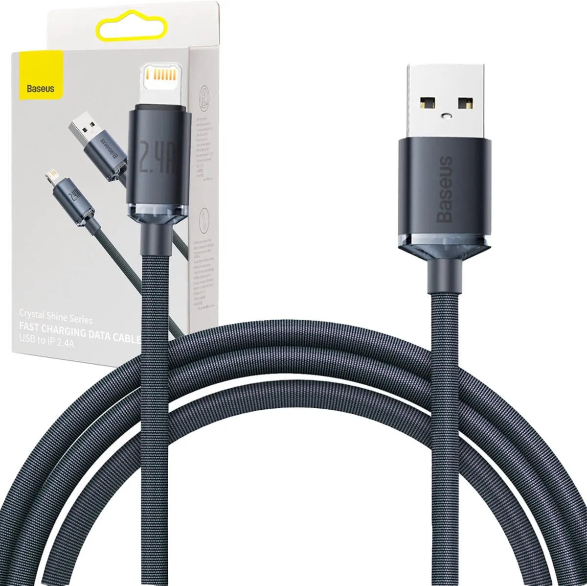 Baseus Crystal Shine Series USB-kabel Lightning
