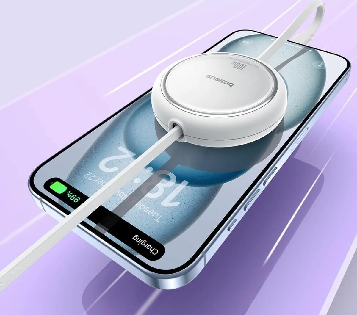 Baseus Free2Draw Mini USB-C Kabel 100W 1m - Wit