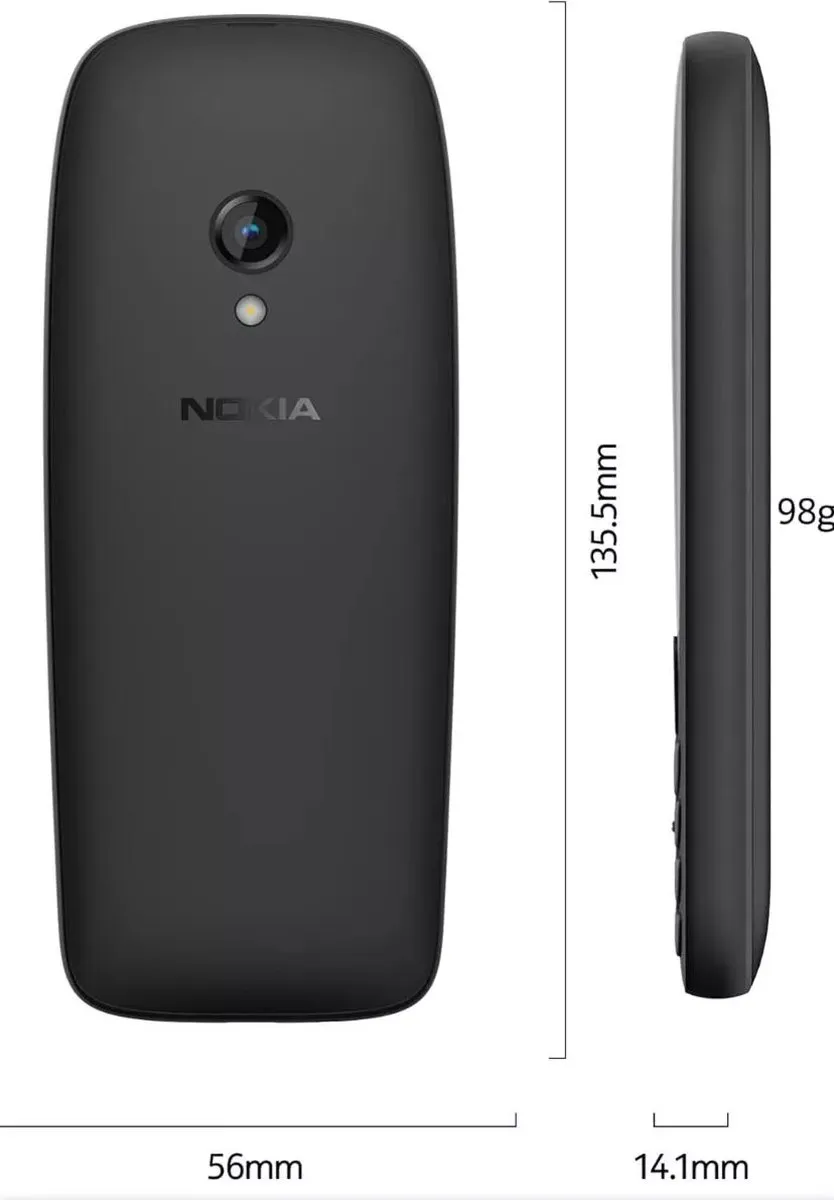 Nokia 6310 4G TA-1395 Featurephone - Zwart