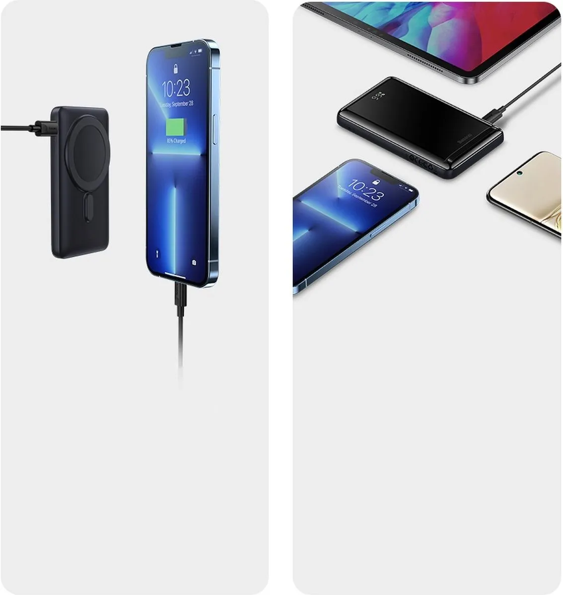Baseus Magnetic Powerbank 10000mAh MagSafe 20W - Wit