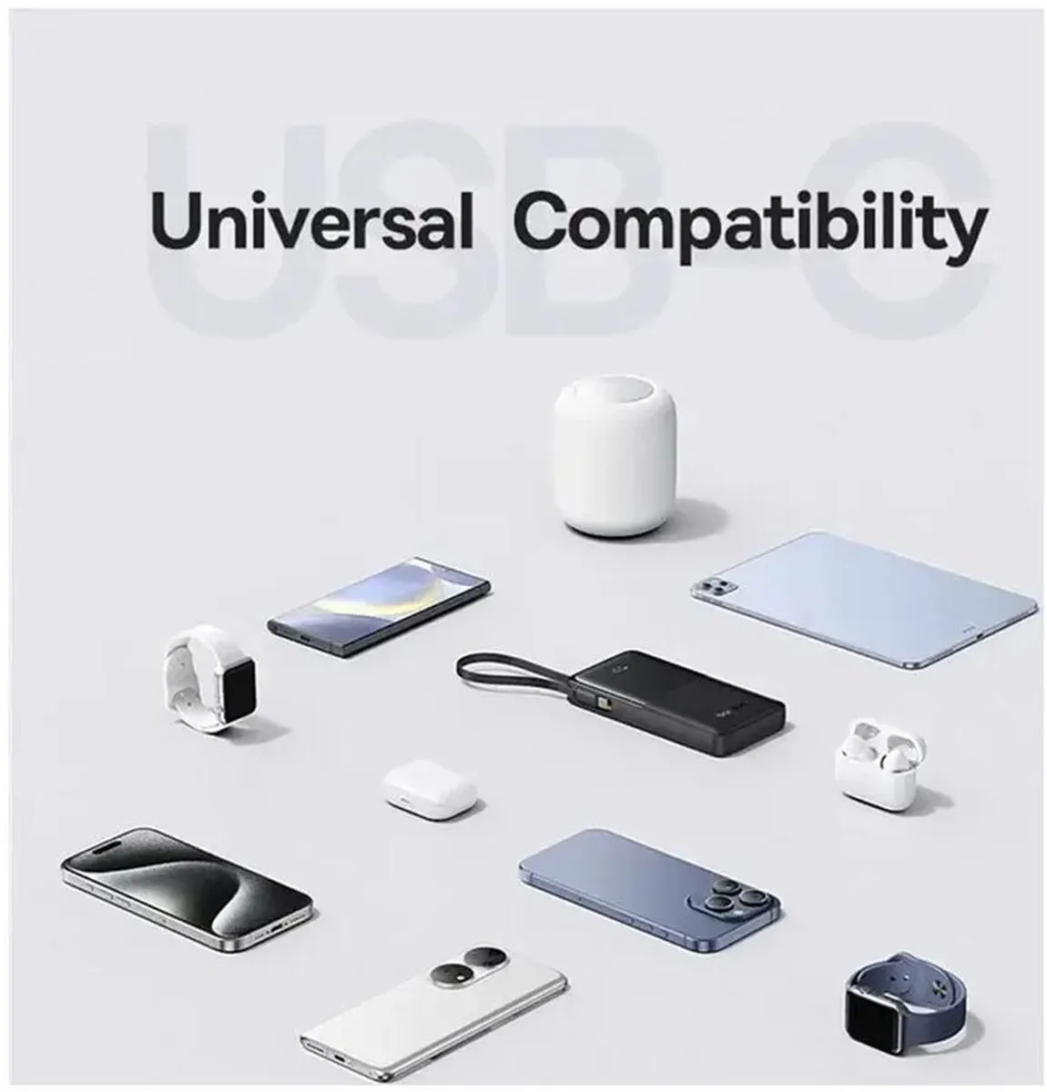 Baseus P10077101113-00 Powerbank 10000mAh - 20W - Zwart
