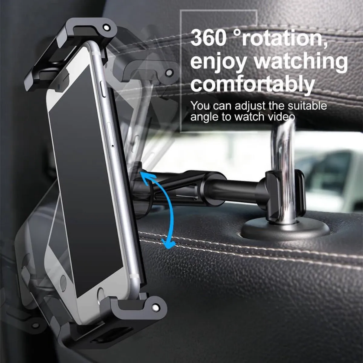 Baseus Backseat Car Mount - Universeel 12 Inch - Zwart