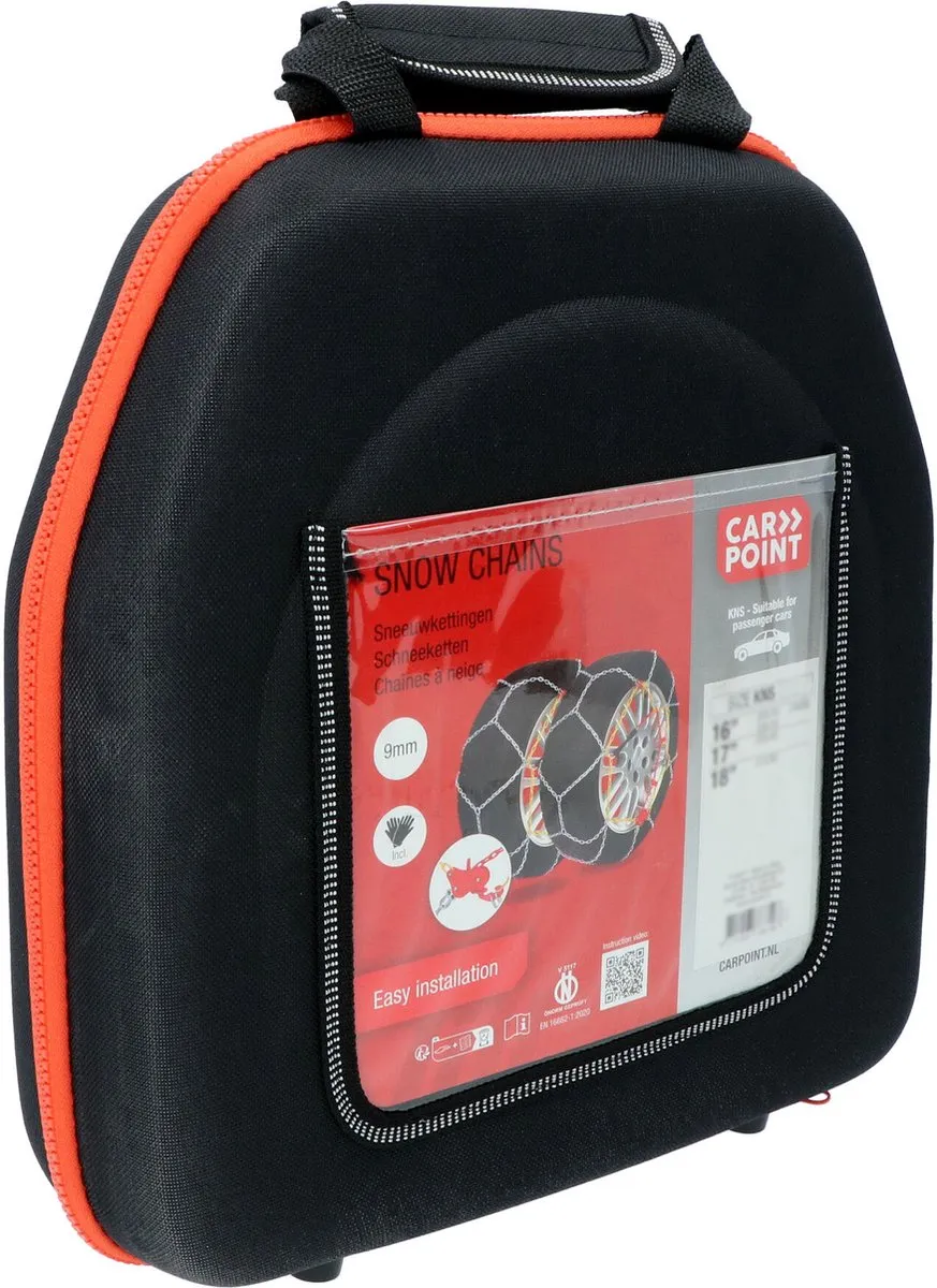Carpoint Sneeuwkettingen KNS 80 - 9mm Stalen Gripschakels - 185/60-195/65 R