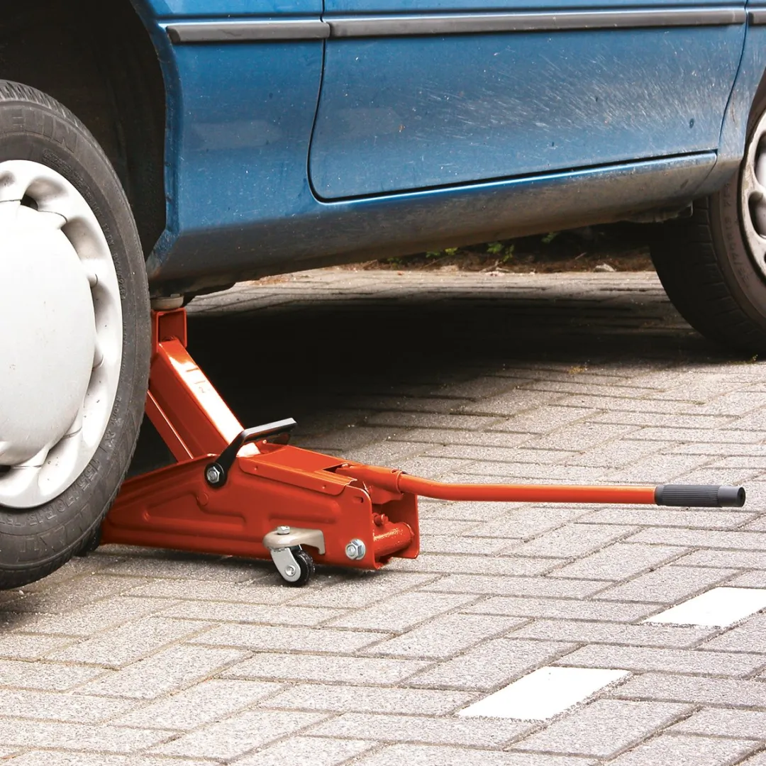 Carpoint Verrijdbare Garagekrik 2000kg - Rood