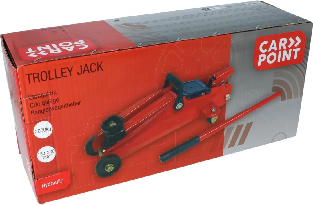 Carpoint Verrijdbare Garagekrik 2000kg - Rood - afbeelding 6 van 6