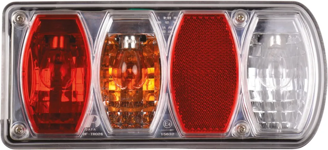 Carpoint Achterlicht Halogeen Rechts 220mm - 5 Functies - Rood