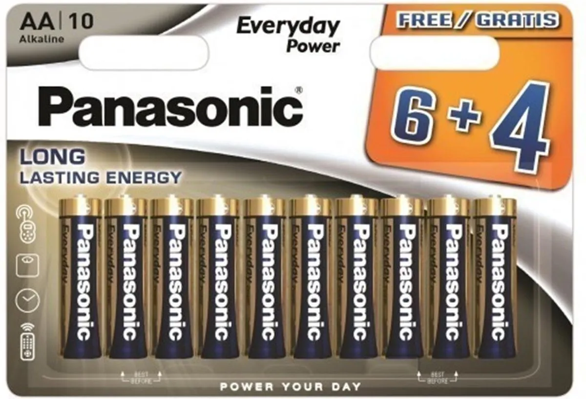 Panasonic Alkaline AA Batterijen