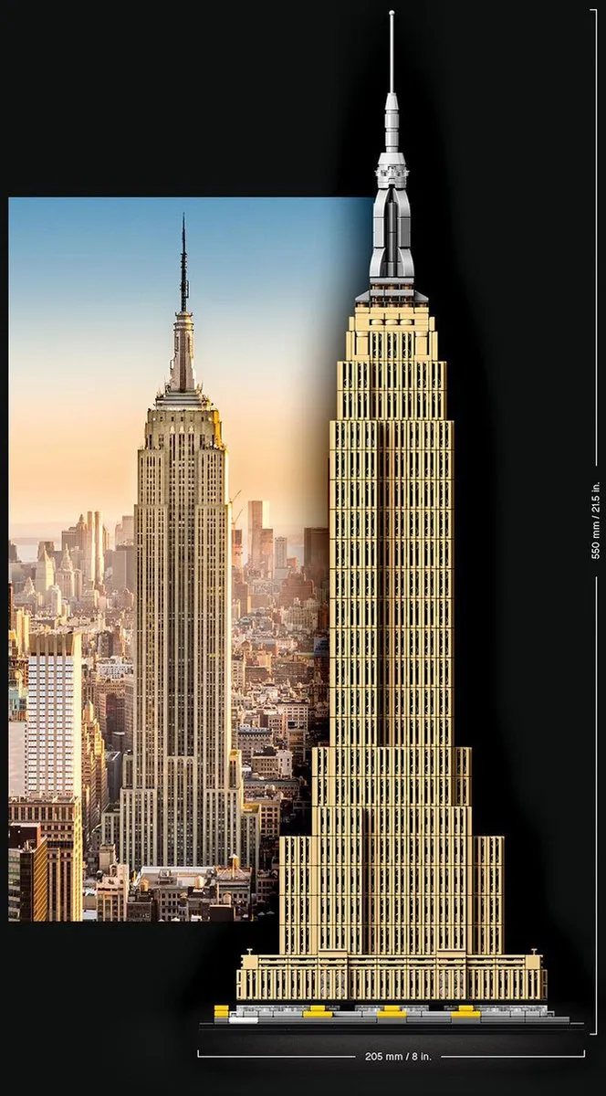 LEGO Architecture Empire State Building 21046 - 1767 Stenen