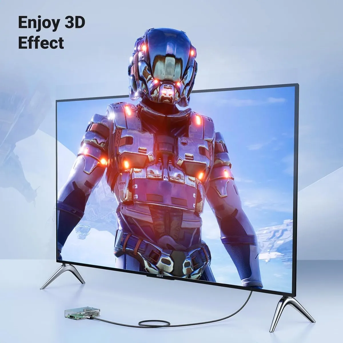 Ugreen Mini HDMI naar HDMI 2.1 Kabel 1M - 8K 60Hz - Zwart - afbeelding 6 van 6