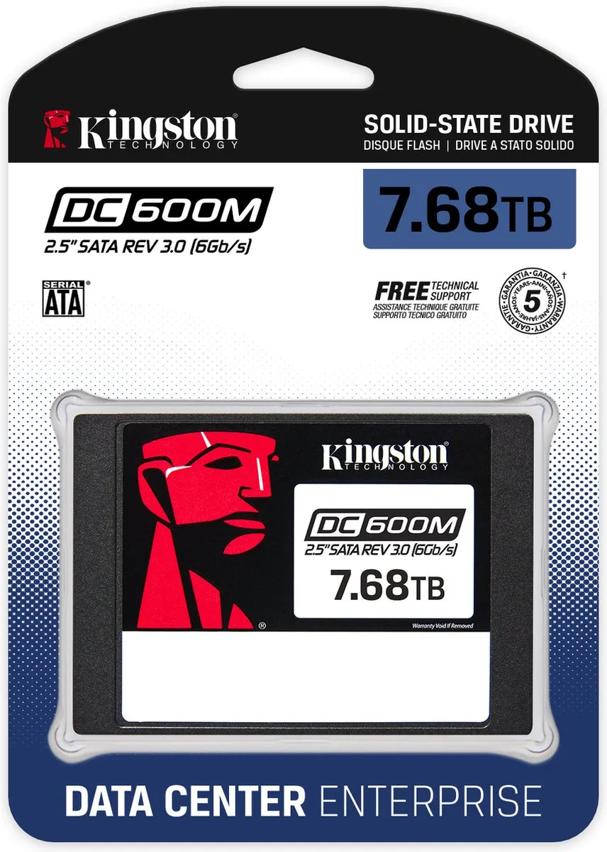 Hard Drive Kingston SEDC600M/7680G TLC 3D NAND 7,68 TB SSD