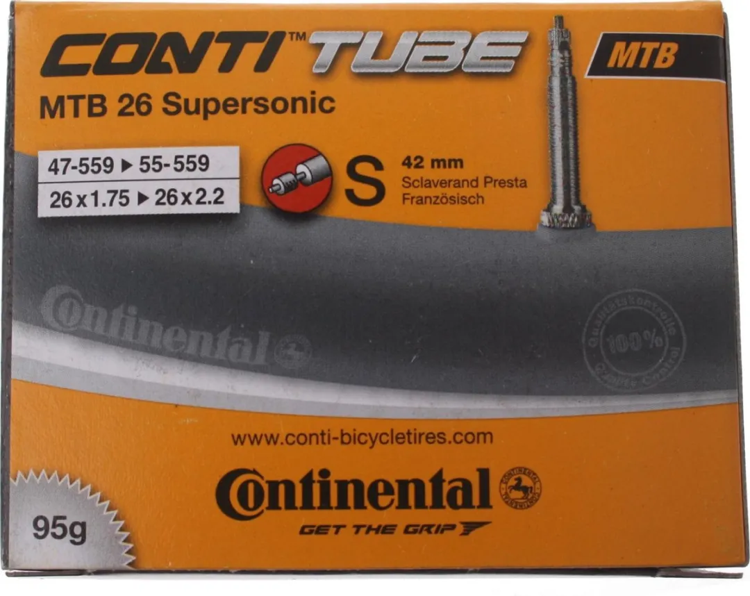 Continental Binnenband Supersonic 26" 47-559 - Zwart