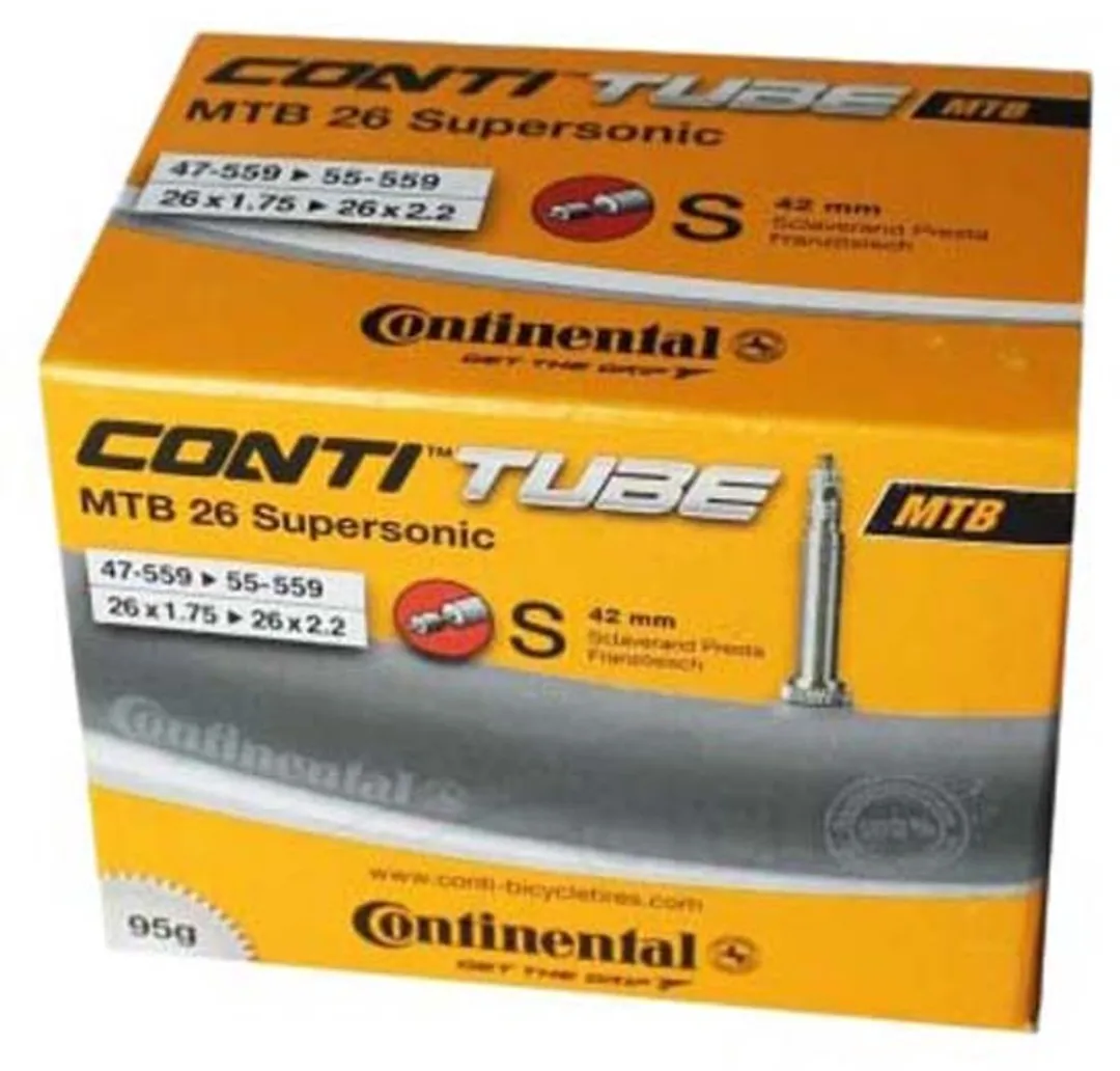 Continental Binnenband Supersonic 26" 47-559 - Zwart
