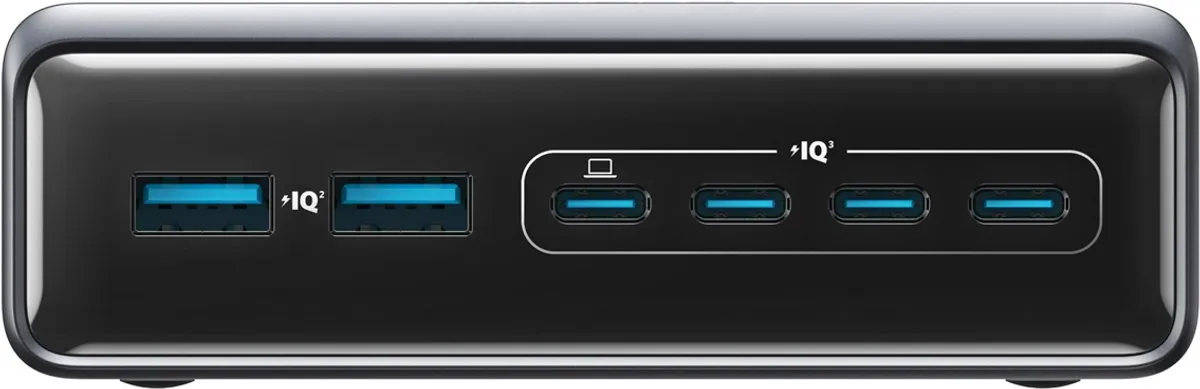 Anker Prime A2683341 Lader 200W - 6 Poorten Zwart