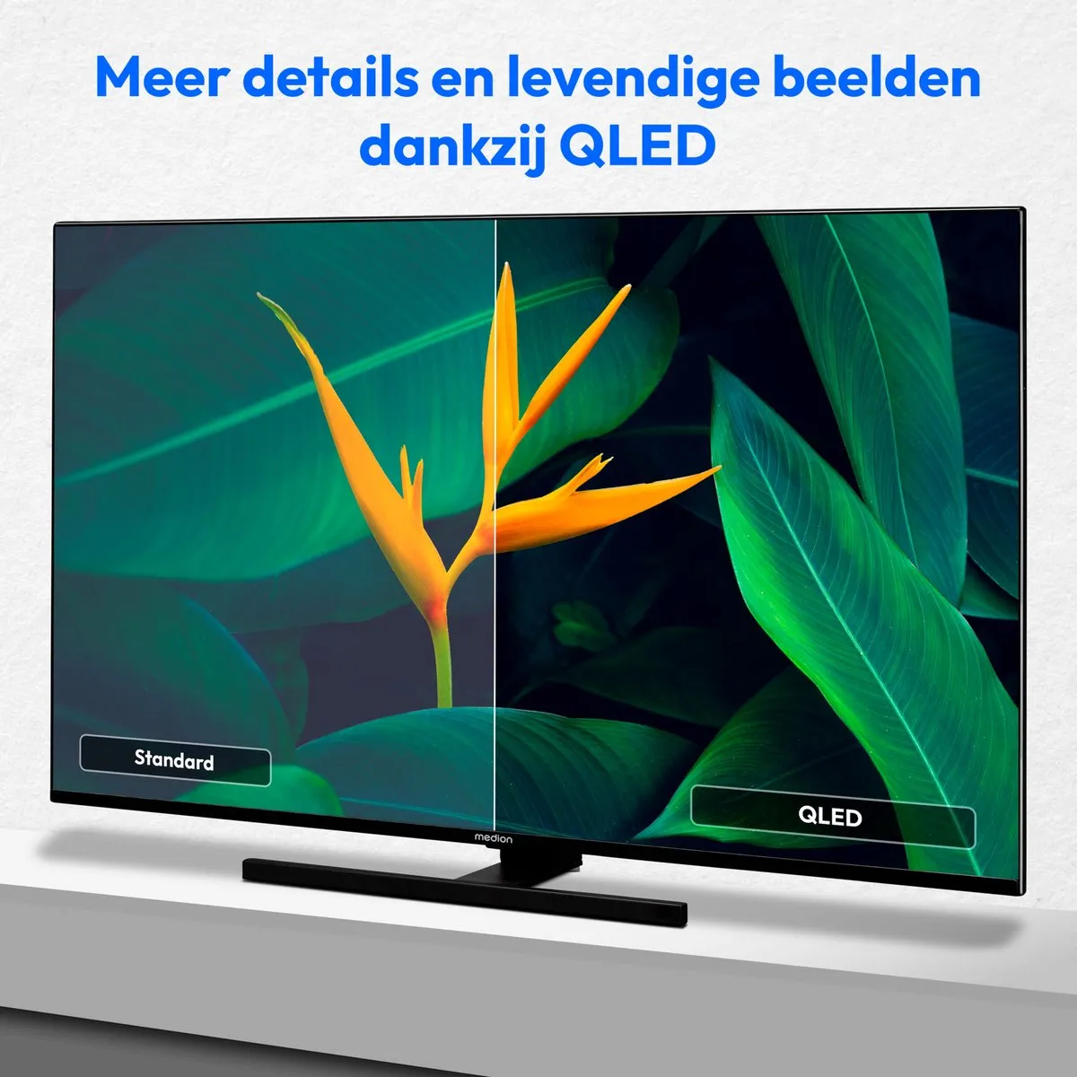 Medion X15032 50 inch QLED TV - 4K Smart Fire TV - Zwart