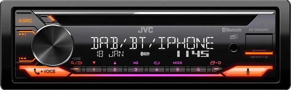 JVC KD-DB922BT Autoradio DAB+
