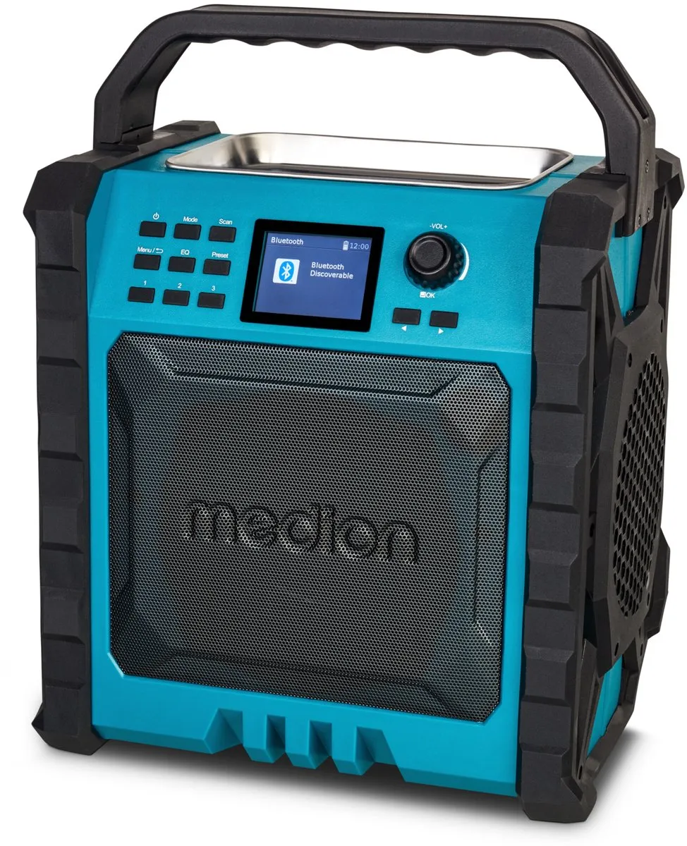 Medion MD43896 Bouwplaatsradio - 15W - DAB+/UKW - Groen
