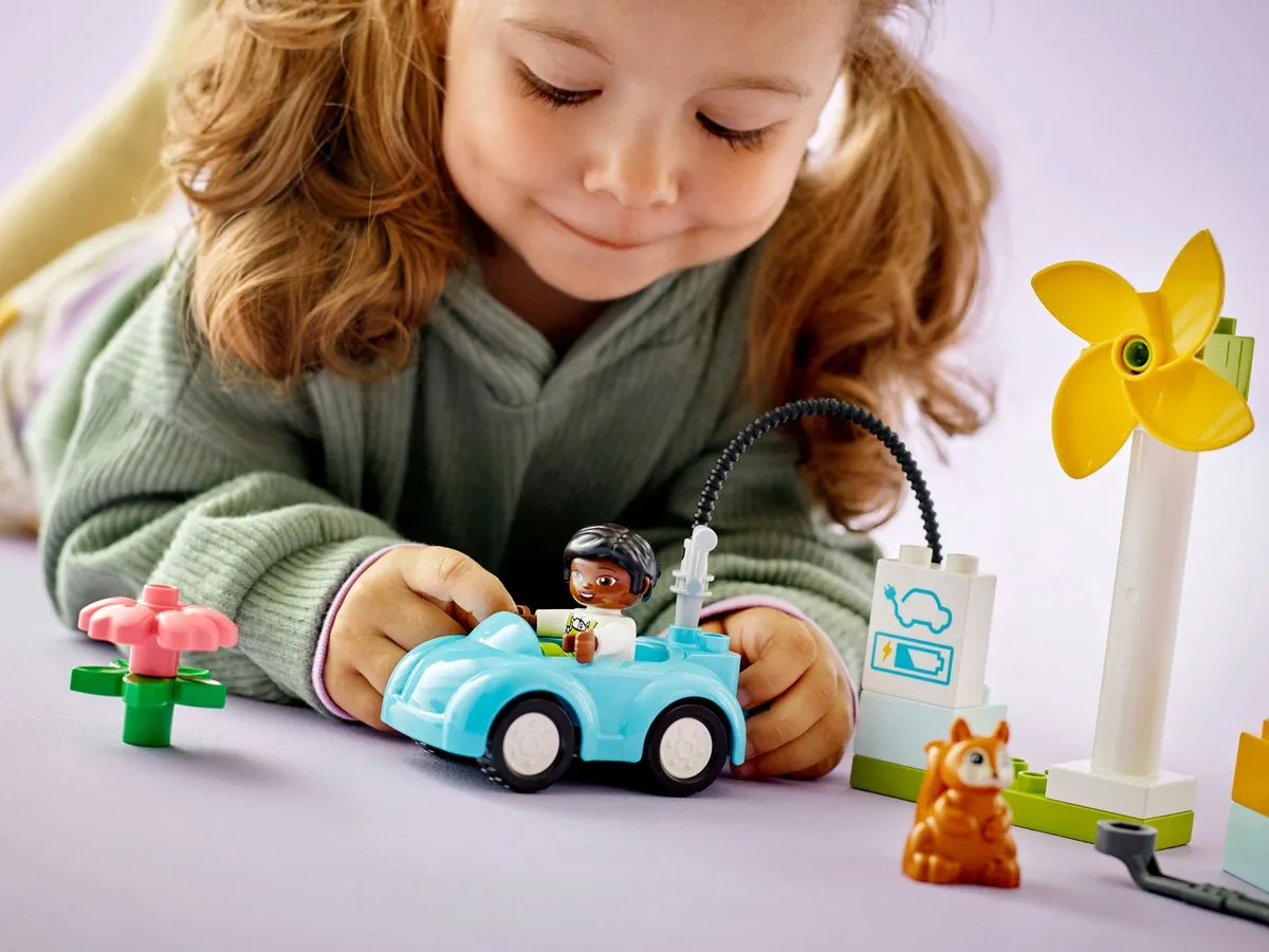 LEGO DUPLO 10985 Stad Windmolen en Elektrische Auto Set - 2 Figuren