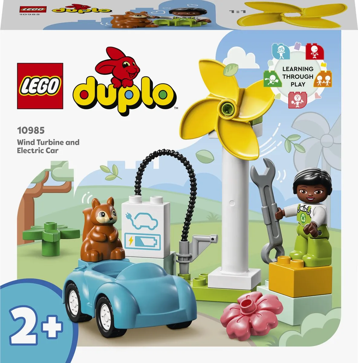 LEGO DUPLO 10985 Stad Windmolen en Elektrische Auto Set