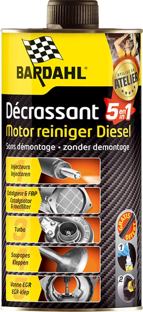 Bardahl Motorreiniger 5-in-1 Diesel 1L