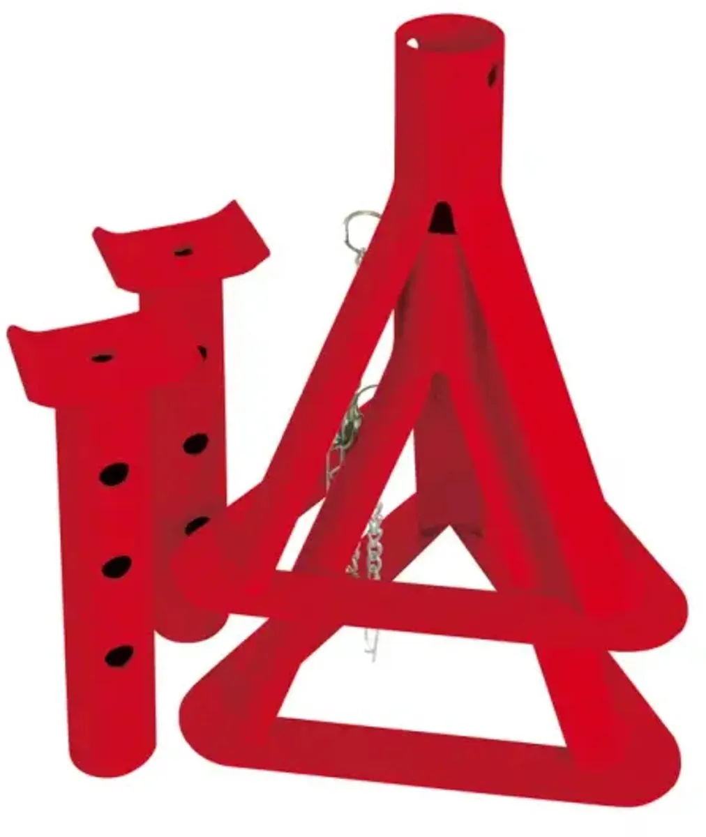Carpoint Assteunen - Universeel - 2000KG - 2 Stuks - Rood