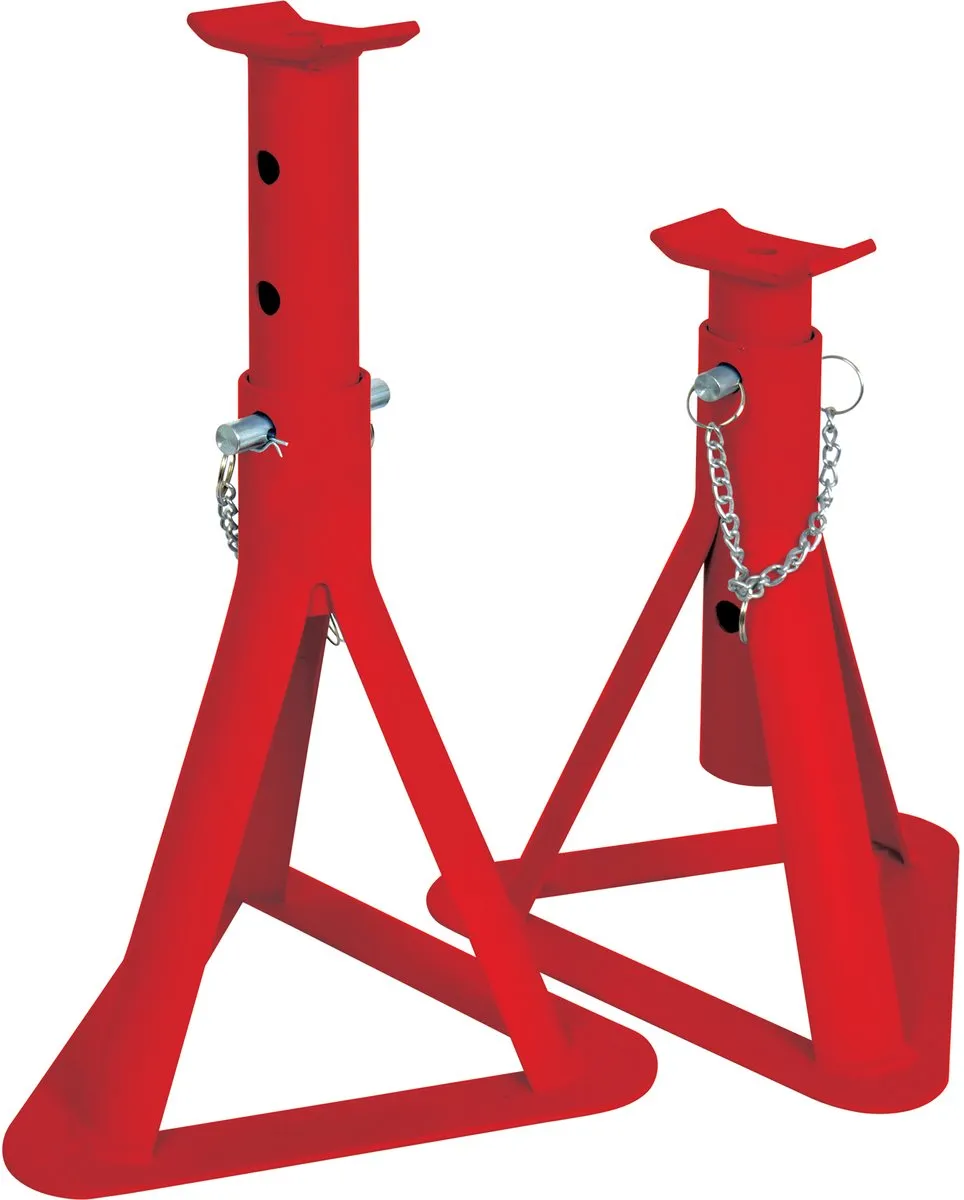 Carpoint Assteunen - Universeel - 2000KG - 2 Stuks - Rood