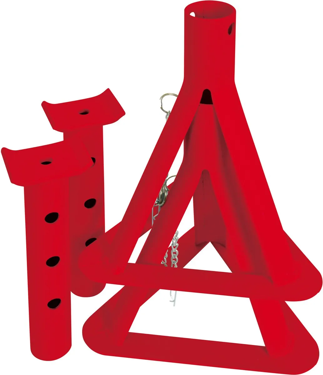 Carpoint Assteunen - Universeel - 2000KG - 2 Stuks - Rood