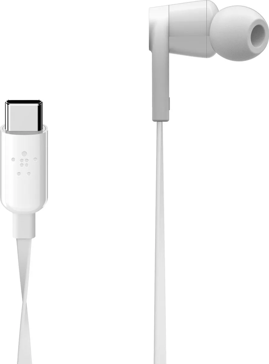 Belkin ROCKSTAR In-Ear Oordopjes USB-C - Wit