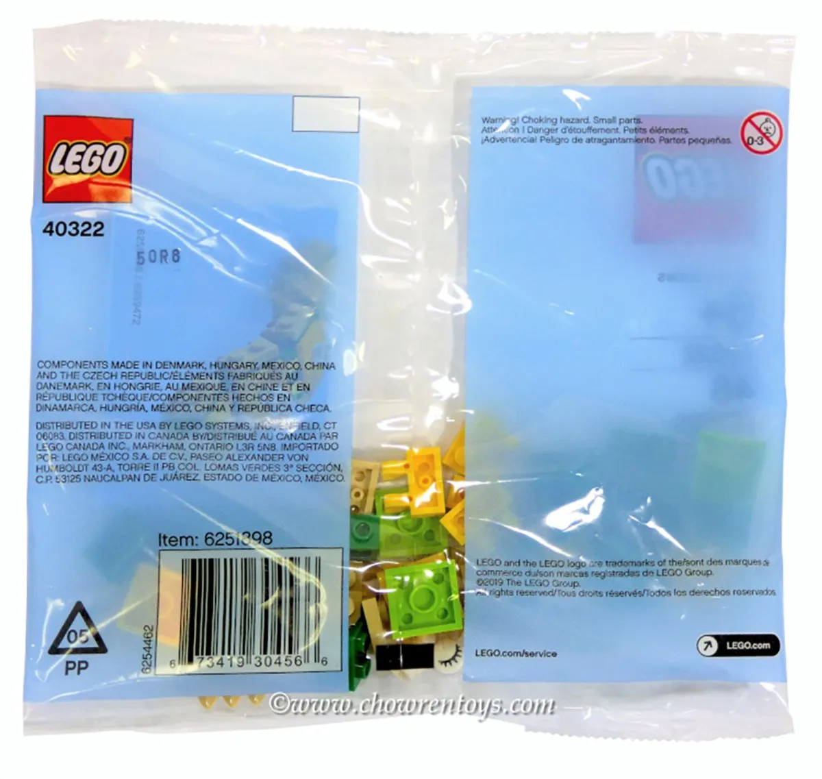 LEGO Rups 40322 - 48 Stukken - Geel/ Groen - afbeelding 3 van 4