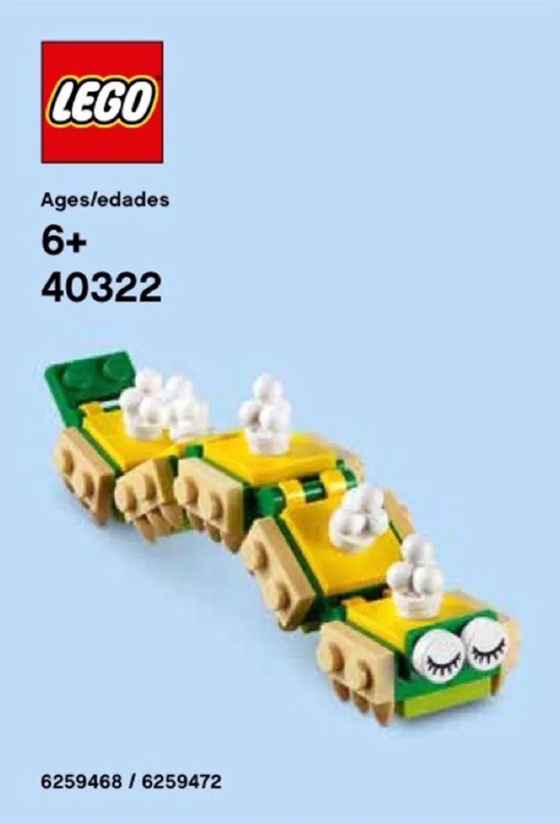 LEGO Rups 40322 - 48 Stukken - Geel/ Groen - afbeelding 4 van 4