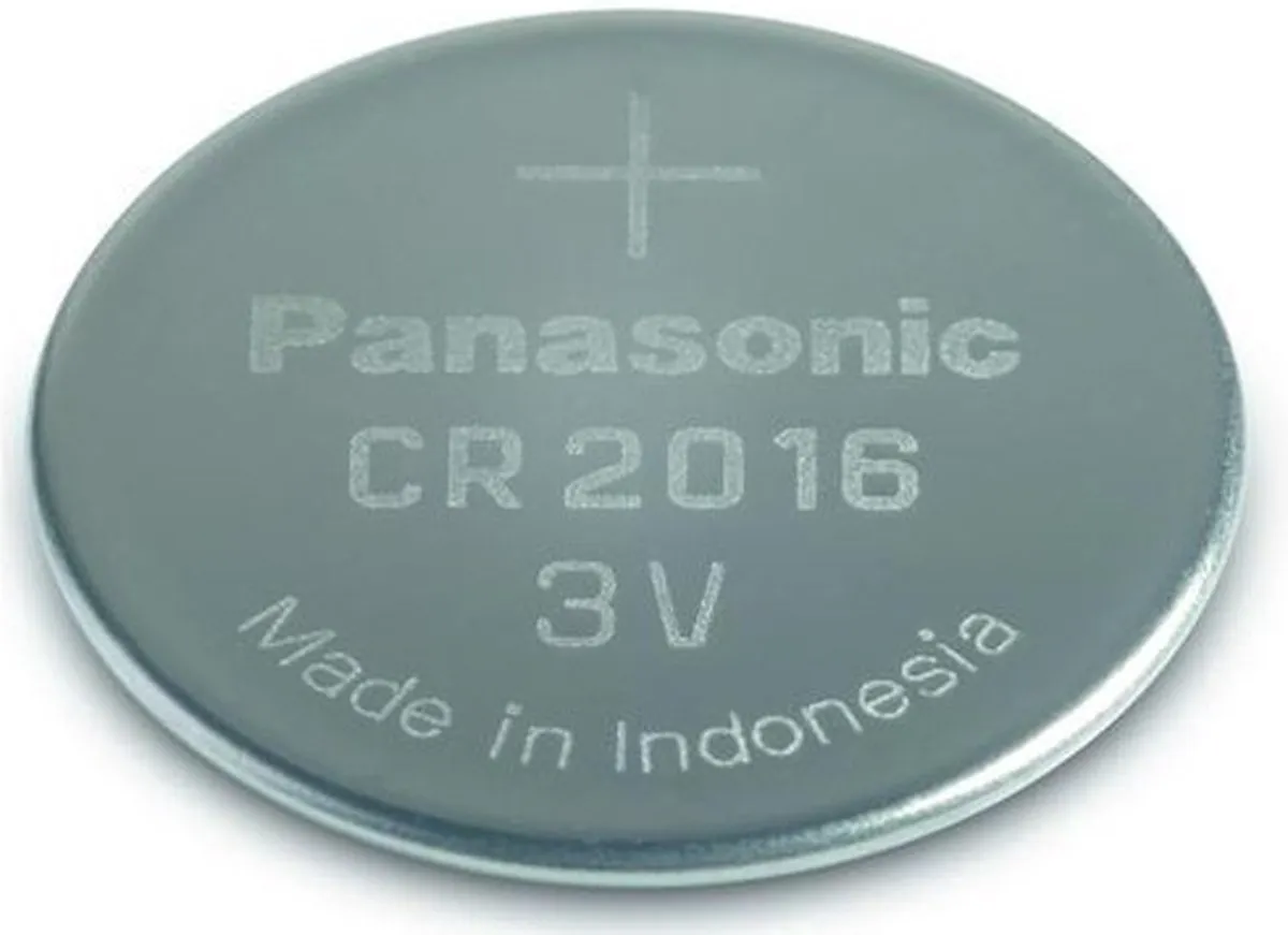 Panasonic Lithium Power CR2016 Knoopcelbatterij - 90mAh - 2 Stuks