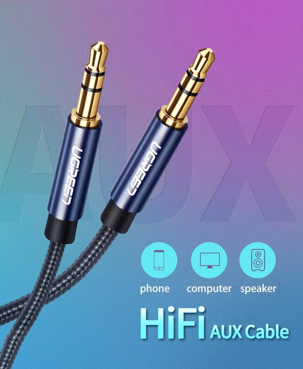 UGREEN 10688 Audiokabel 3.5mm - 3m - Blauw